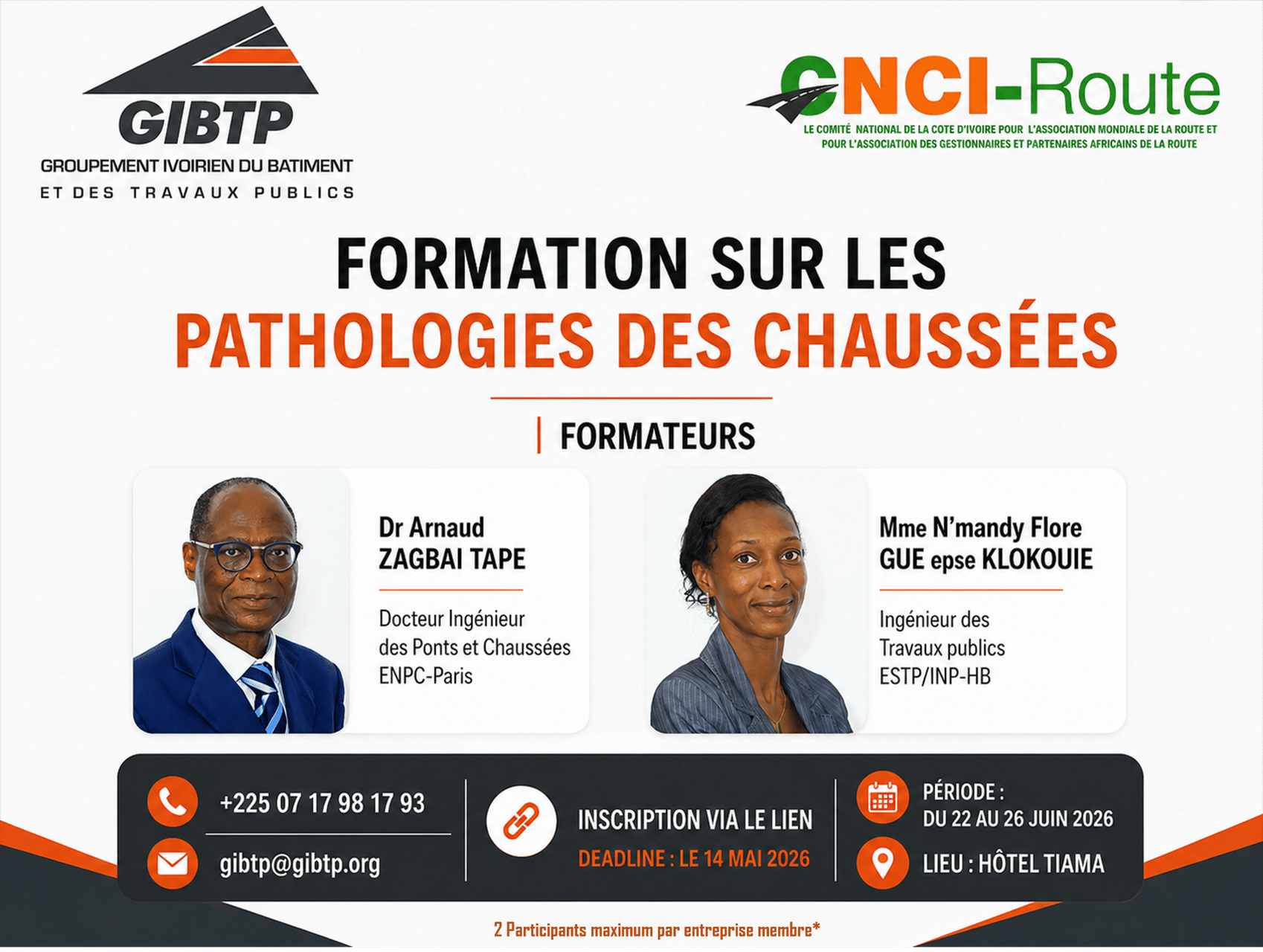 FORMATION SUR LES PATHOLOGIES DES CHAUSSEES